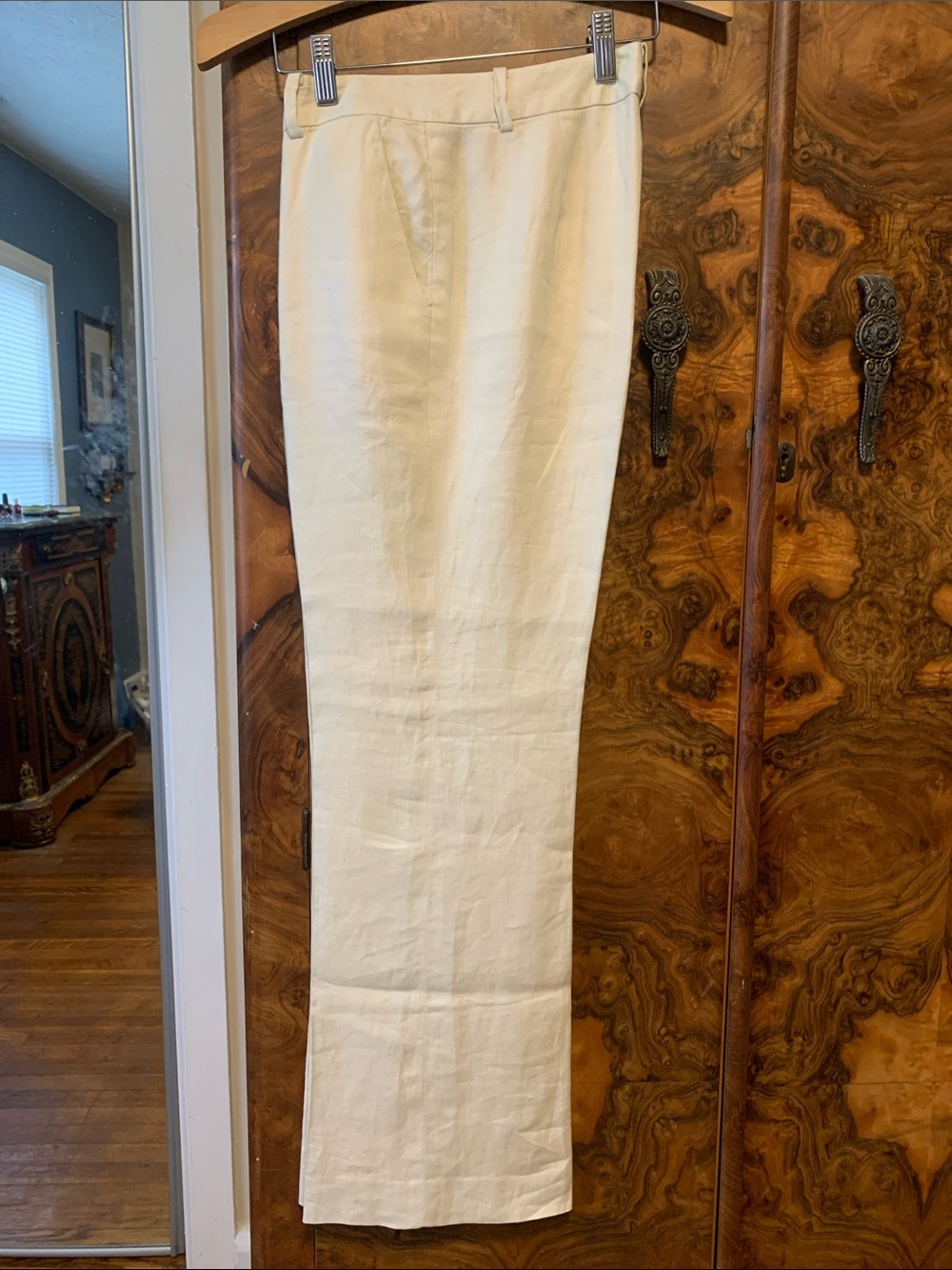 Classic Cream Linen Trousers